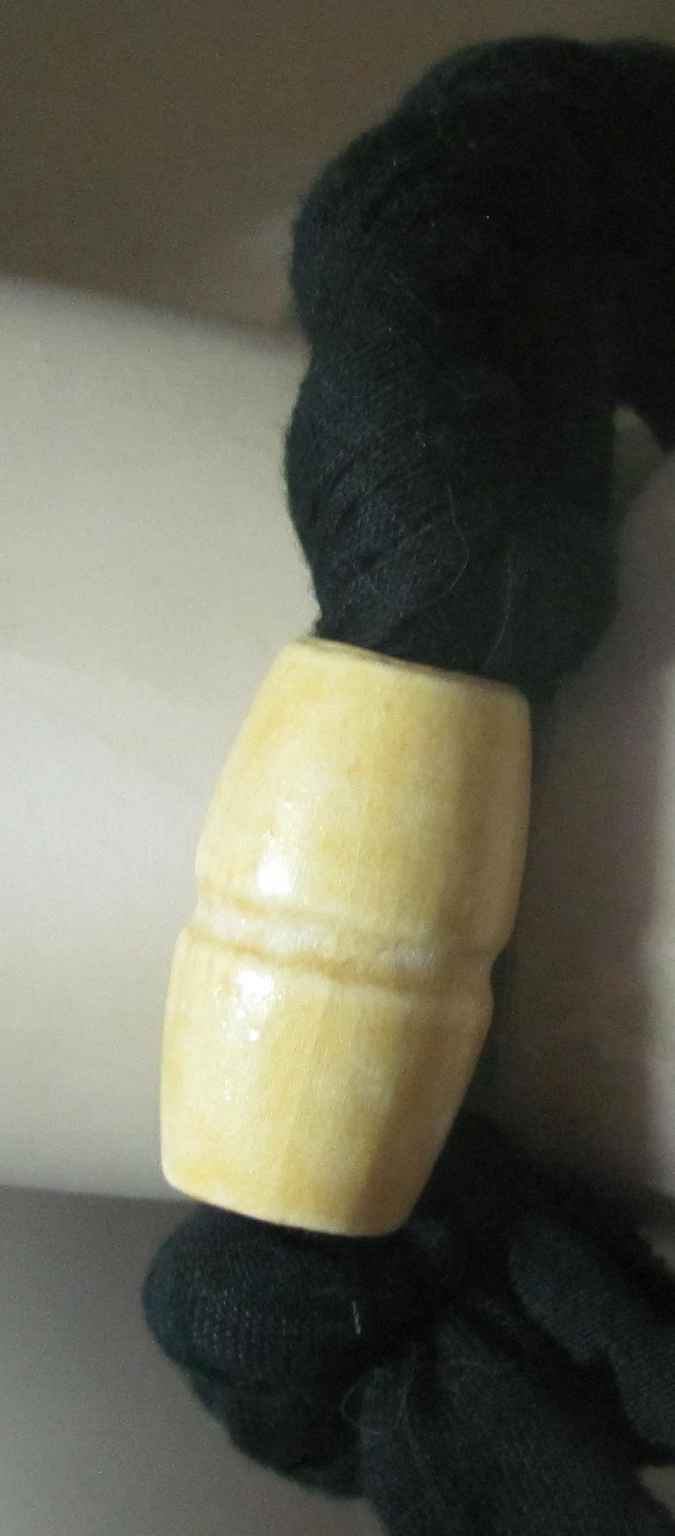 large image of art item: accessory &ndash; bracelet black bead yellow