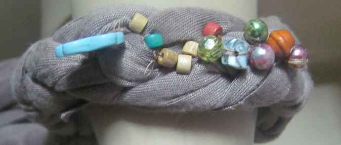 large image of art item: accessory &ndash; bracelet fabric beads