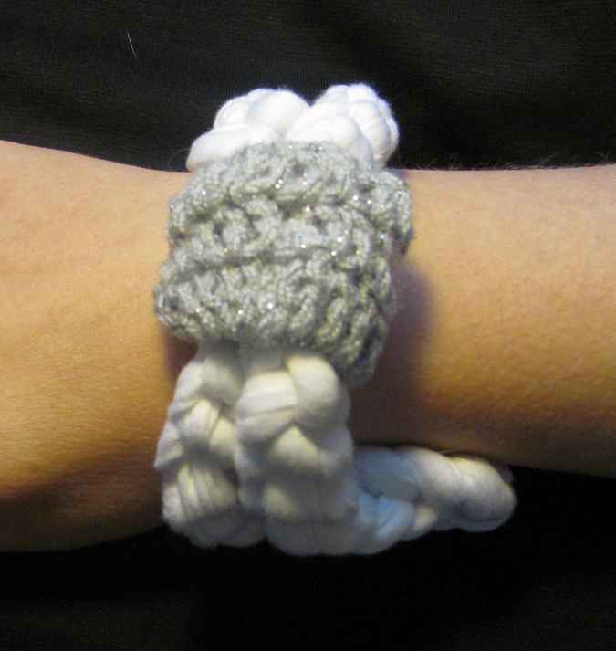 large image of art item: accessory &ndash; bracelet white cyan