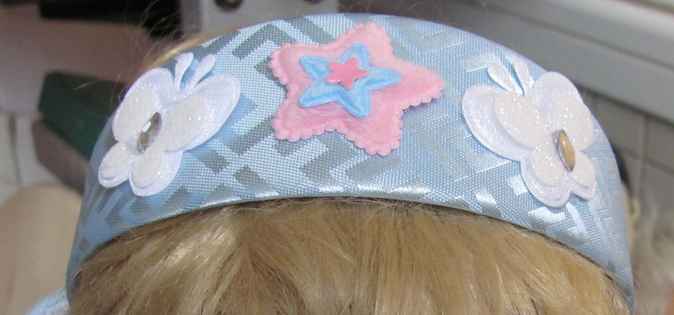 large image of art item: accessory &ndash; head decoration apples stars