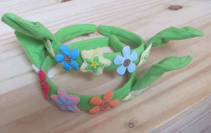 large image of art item: accessory &ndash; head decoration green flowers