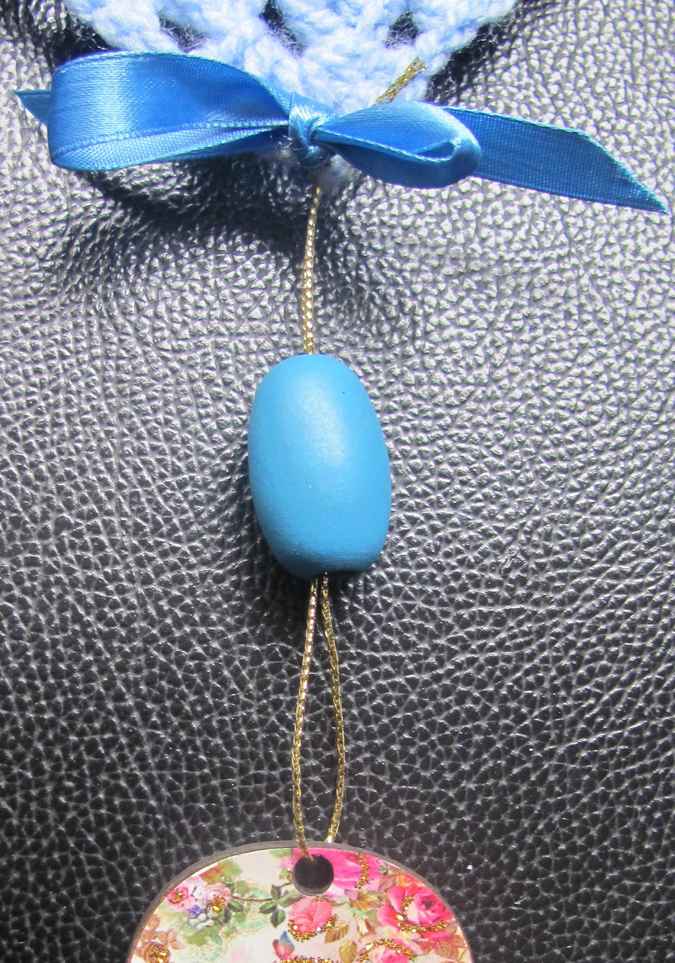 large image of art item: accessory &ndash; heart blue hamsa