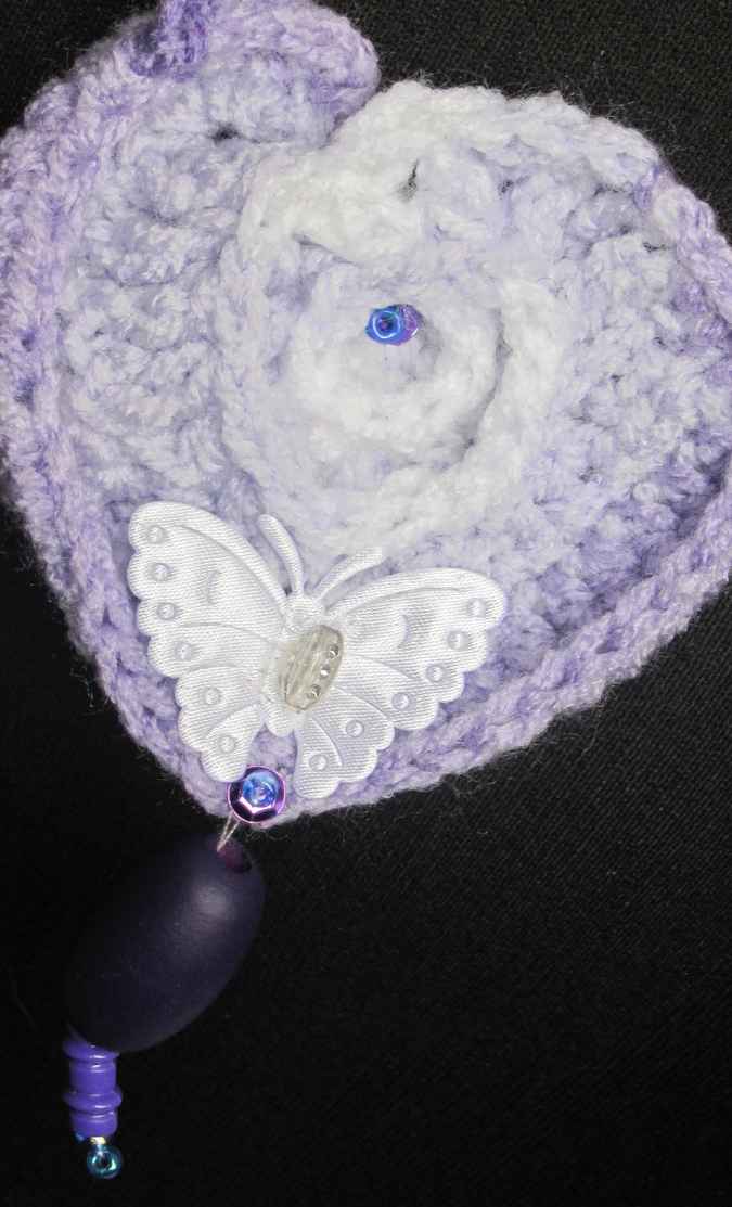 large image of art item: accessory &ndash; heart purple