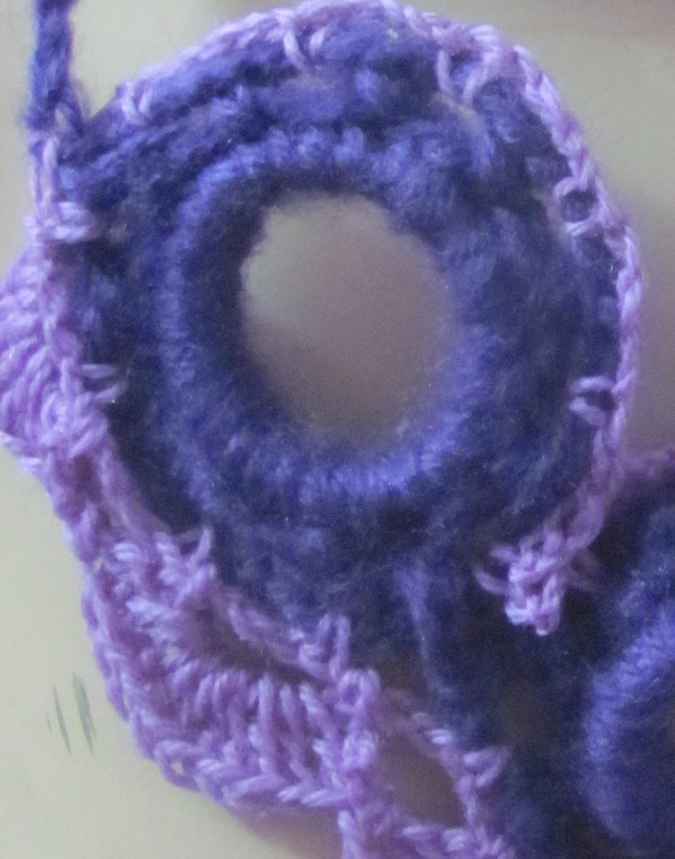 large image of art item: accessory &ndash; necklace crochet purple pink