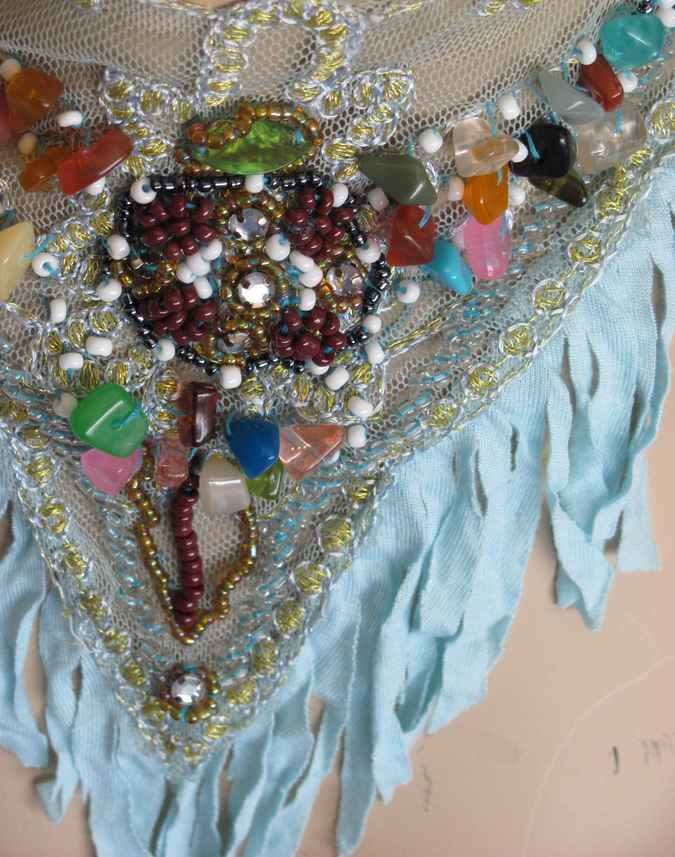 large image of art item: accessory &ndash; necklace cyan beads colorful