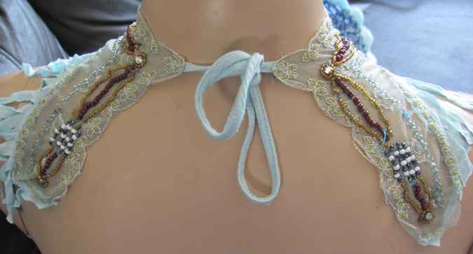 large image of art item: accessory &ndash; necklace cyan beads colorful