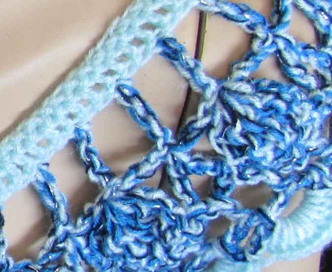 large image of art item: accessory &ndash; necklace shades of blue button black