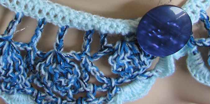 large image of art item: accessory &ndash; necklace shades of blue button black