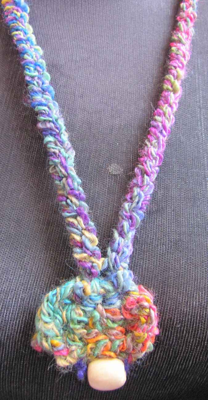 large image of art item: accessory &ndash; necklace colorful bead yellow