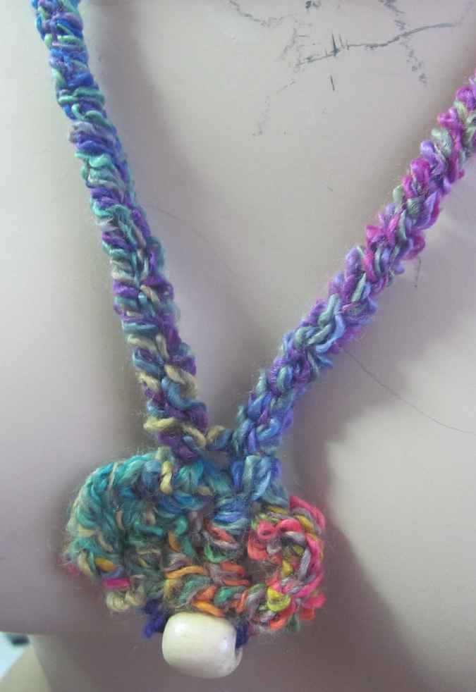 large image of art item: accessory &ndash; necklace colorful bead yellow