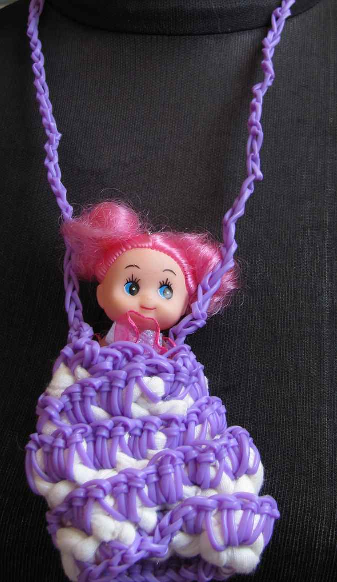 large image of art item: accessory &ndash; necklace purple doll