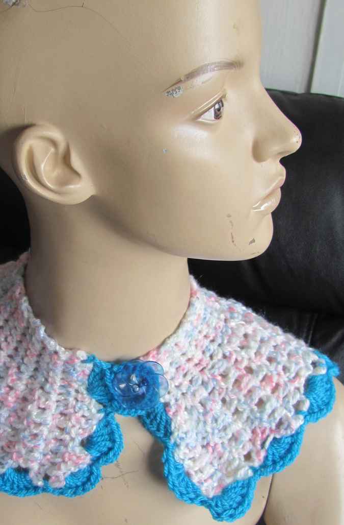 large image of art item: accessory &ndash; capeletpinkish blue