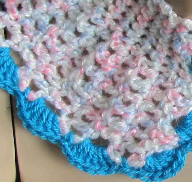 large image of art item: accessory &ndash; capeletpinkish blue