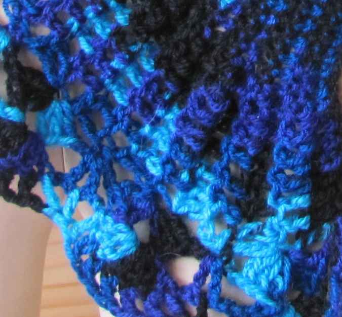 large image of art item: accessory &ndash; capeletshades of blue