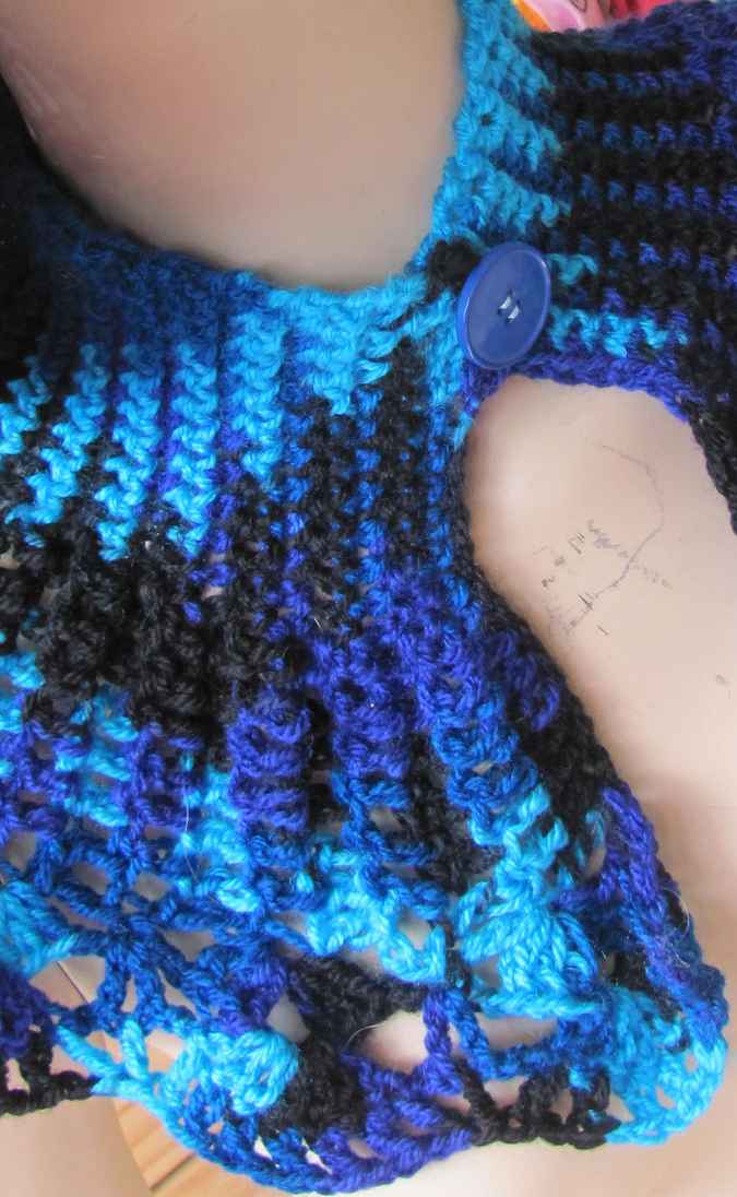 large image of art item: accessory &ndash; capeletshades of blue