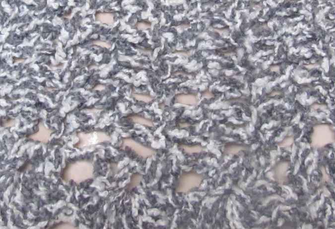 large image of art item: accessory &ndash; capelet gray black white