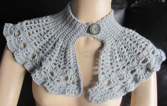 large image of art item: accessory &ndash; capelet gray