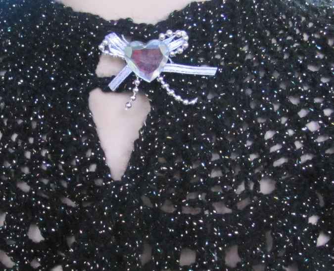 large image of art item: accessory &ndash; black lurex