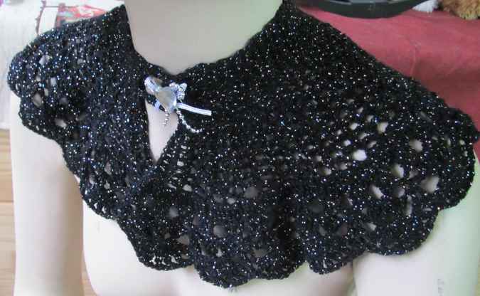 large image of art item: accessory &ndash; black lurex