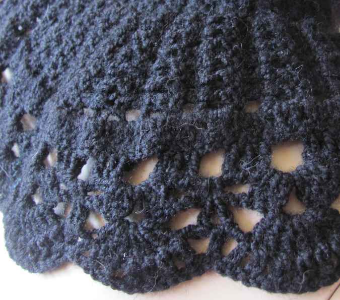 large image of art item: accessory &ndash; capelet black