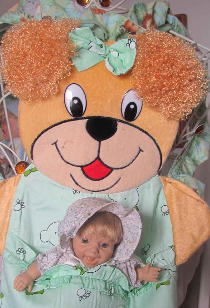 large image of art item: accessory &ndash; teddybear baby holder vest