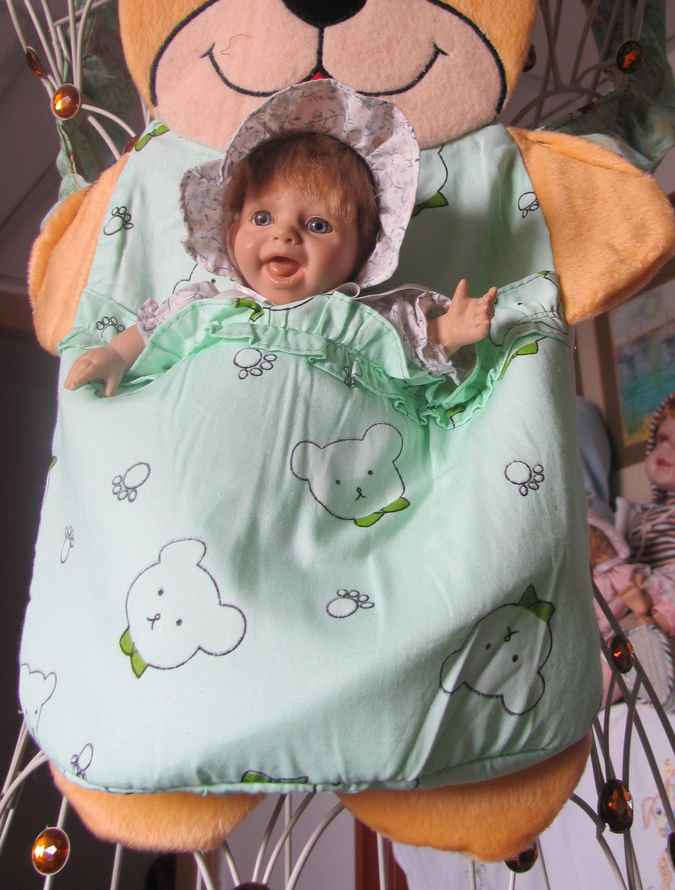 large image of art item: accessory &ndash; teddybear baby holder vest