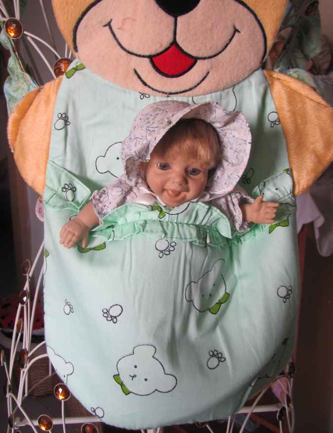 large image of art item: accessory &ndash; teddybear baby holder vest