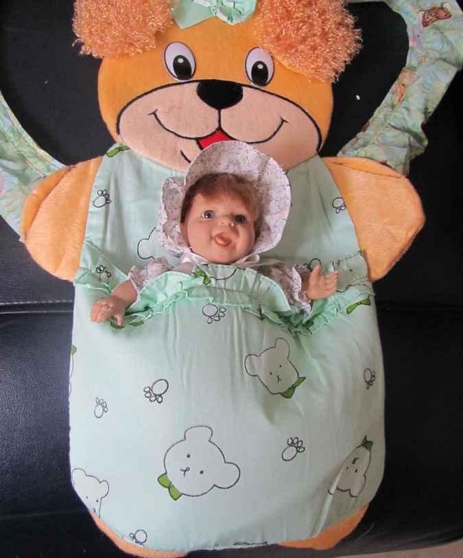 large image of art item: accessory &ndash; teddybear baby holder vest