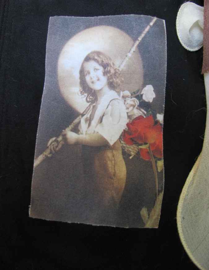 large image of art item: bag &ndash; black flowergirl