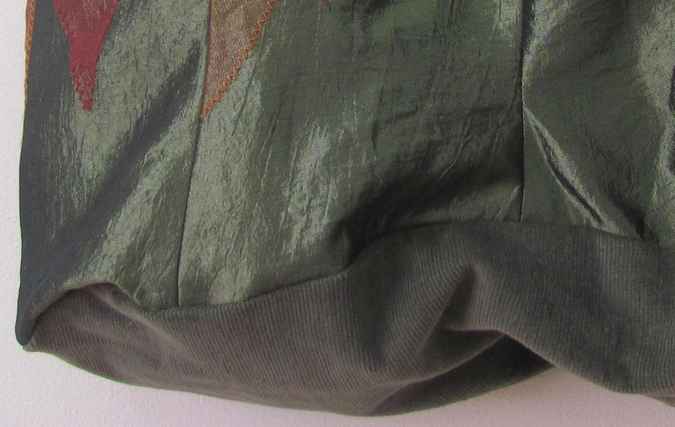 large image of art item: bag &ndash; brown lace green