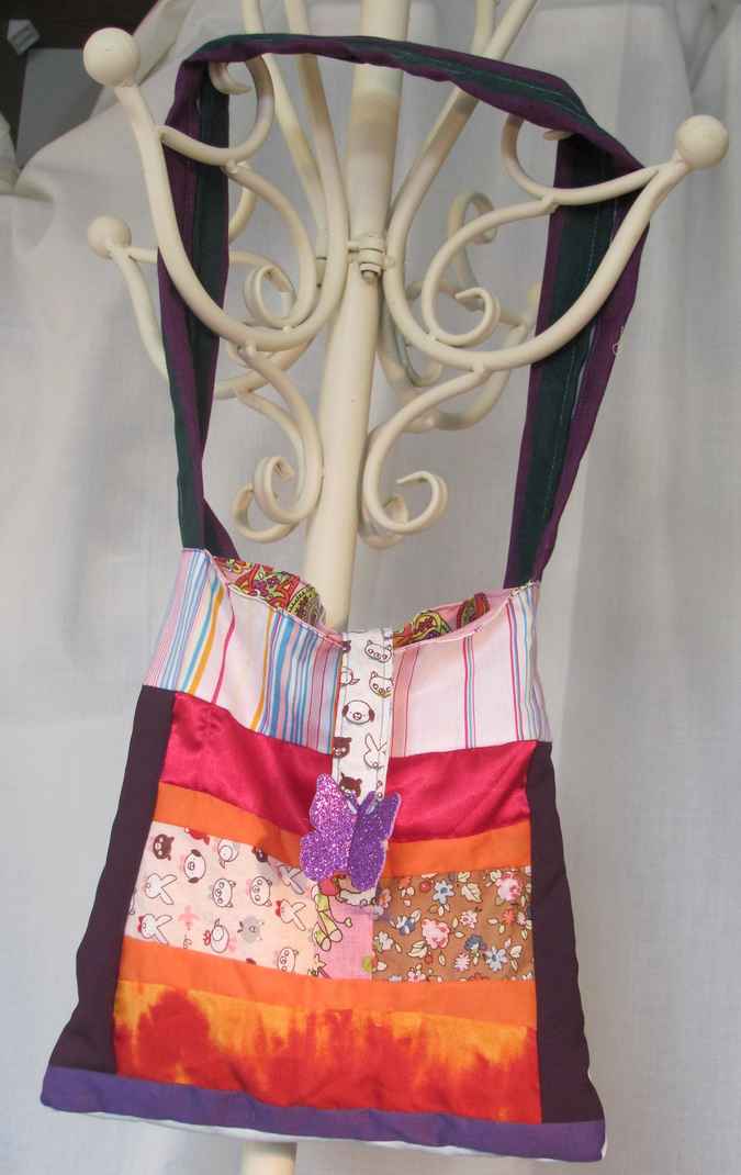 large image of art item: bag &ndash; butterfly purple