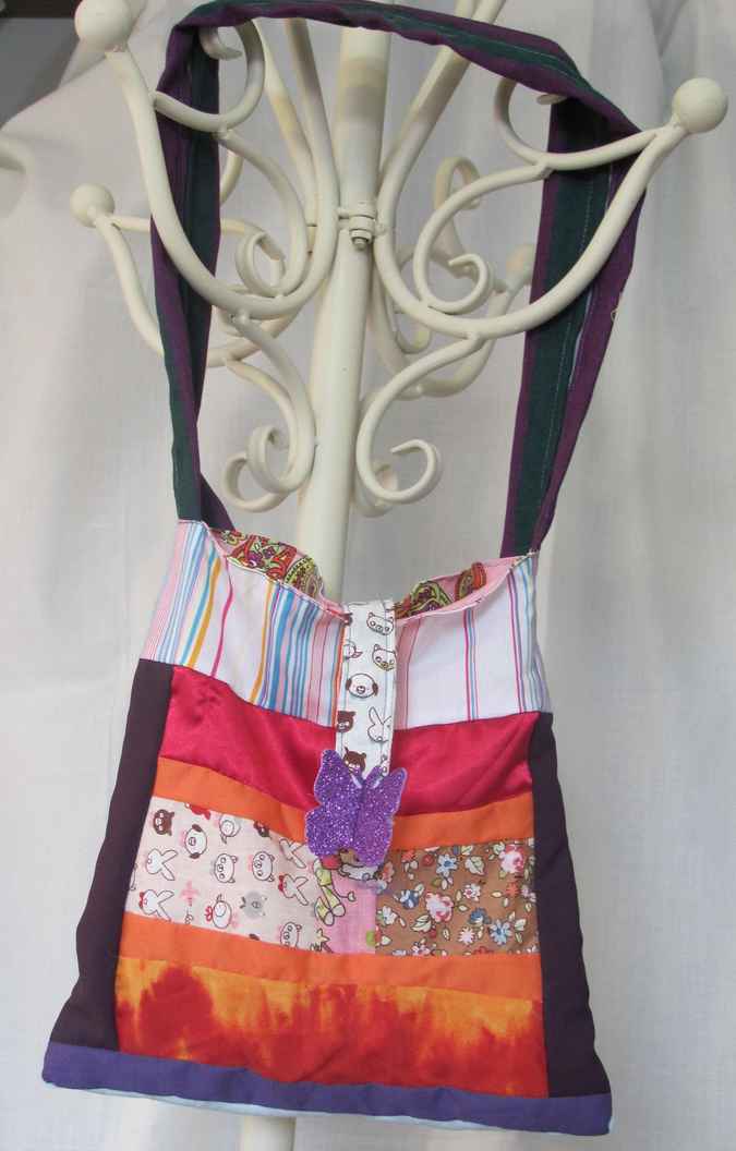 large image of art item: bag &ndash; butterfly purple