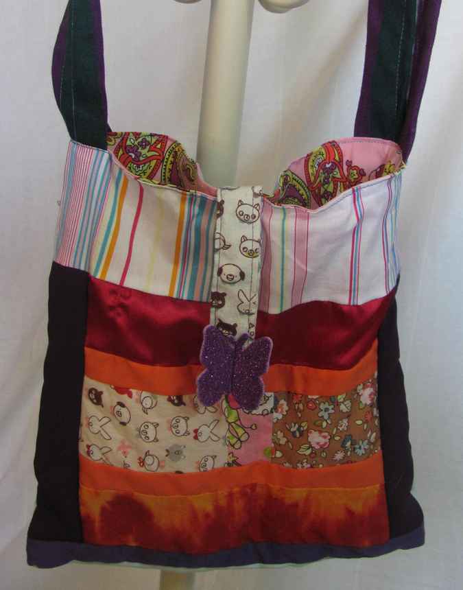 large image of art item: bag &ndash; butterfly purple