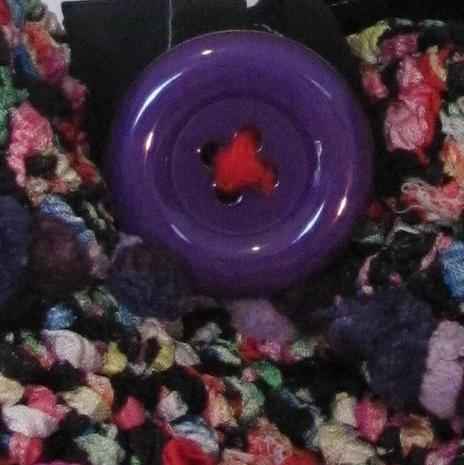 large image of art item: bag &ndash; button purple crochet colorful
