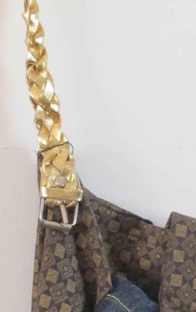 large image of art item: bag &ndash; checkered pouch jeans