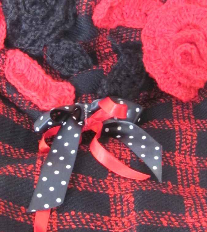 large image of art item: bag &ndash; checkered red black