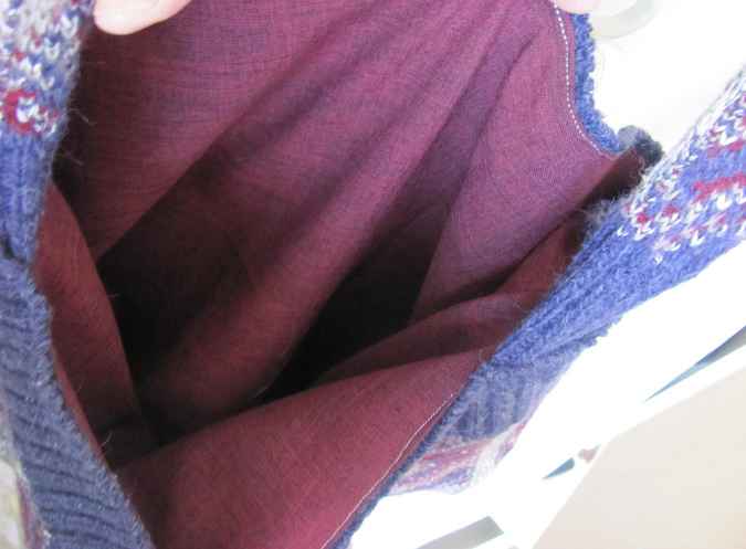 large image of art item: bag &ndash; crochet purple flower purple