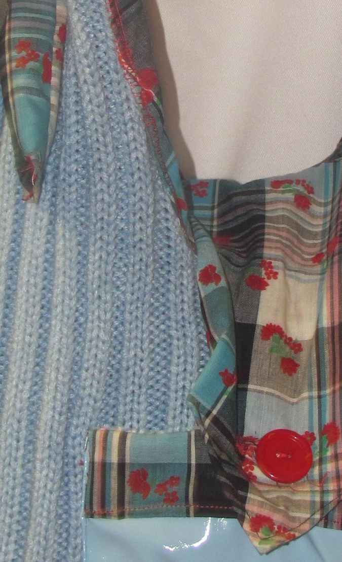 large image of art item: bag &ndash; cyan wool