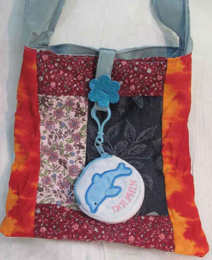 large image of art item: bag &ndash; dolphin blue