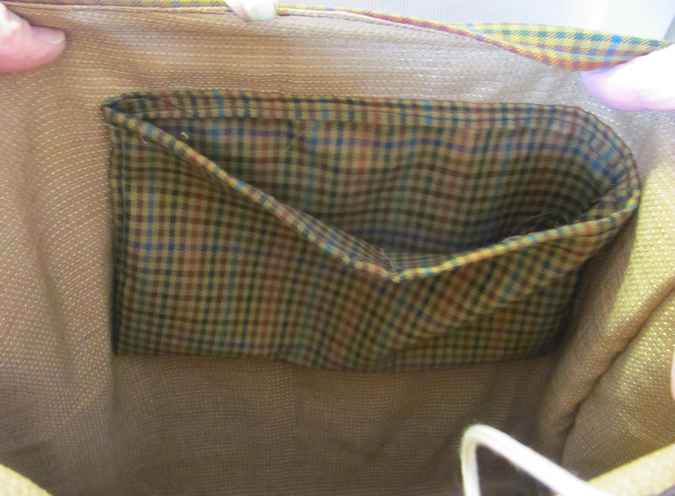 large image of art item: bag &ndash; gold with ribbons