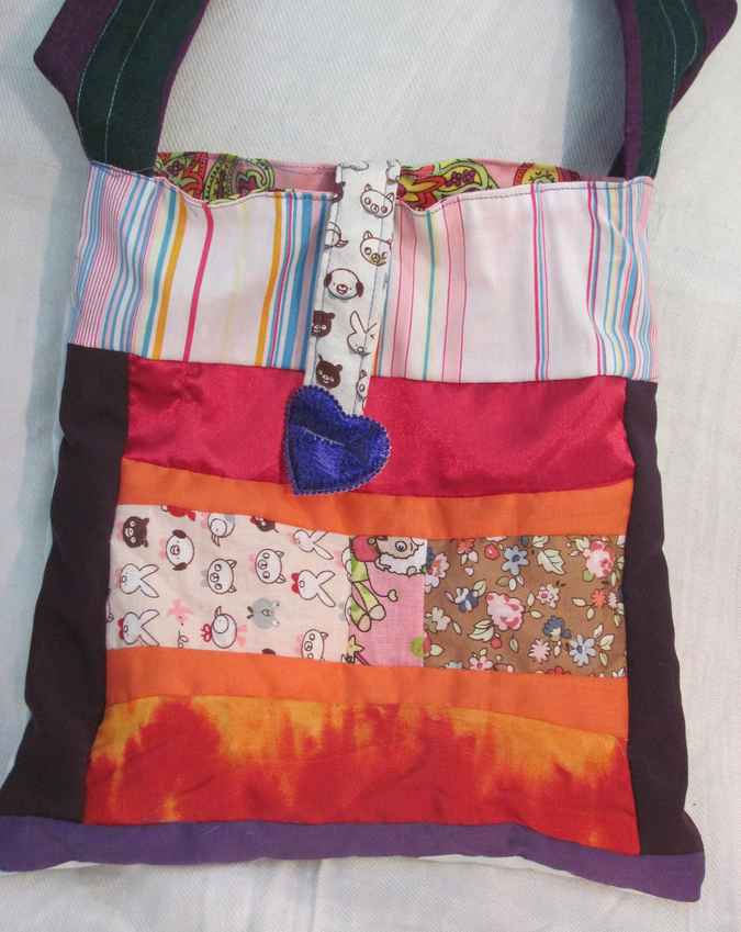 large image of art item: bag &ndash; heart blue