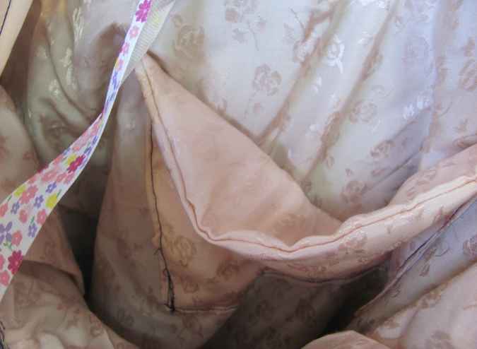 large image of art item: bag &ndash; jeans motif flower with beads and buttons