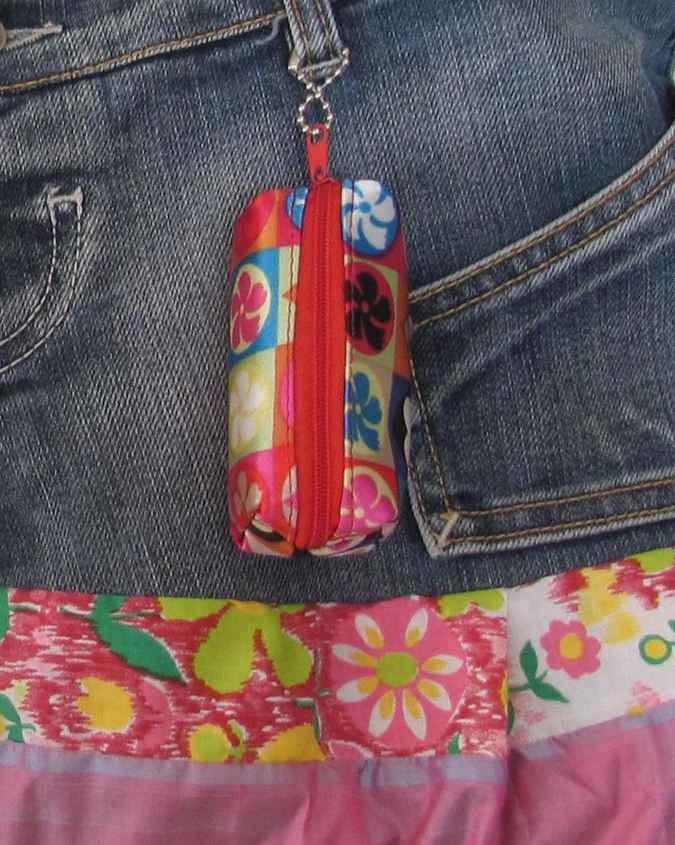 large image of art item: bag &ndash; jeans quilt halfhalf