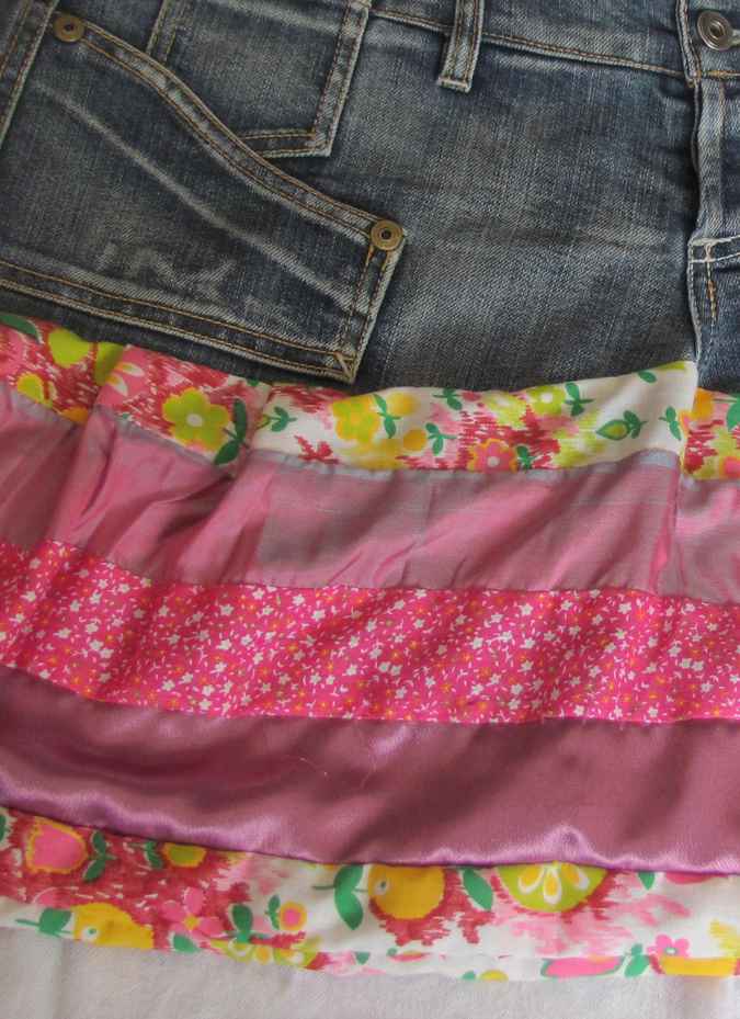 large image of art item: bag &ndash; jeans quilt halfhalf