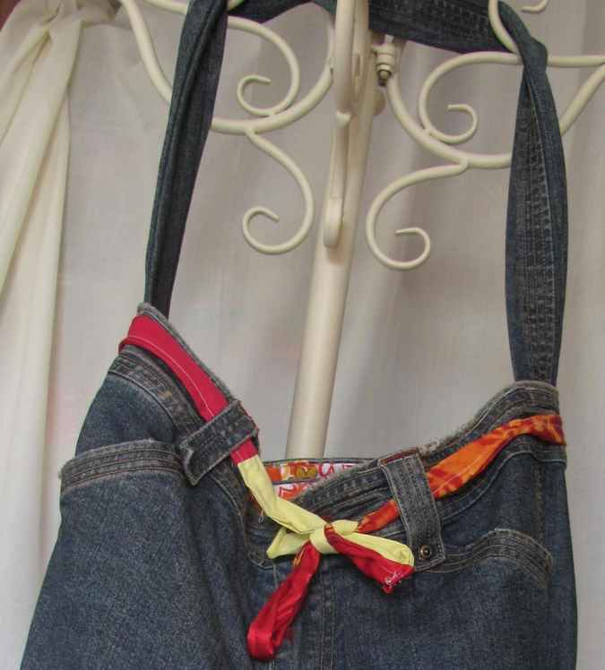 large image of art item: bag &ndash; jeans quiltstripes
