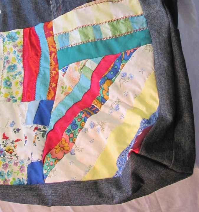 large image of art item: bag &ndash; jeans quiltstripes
