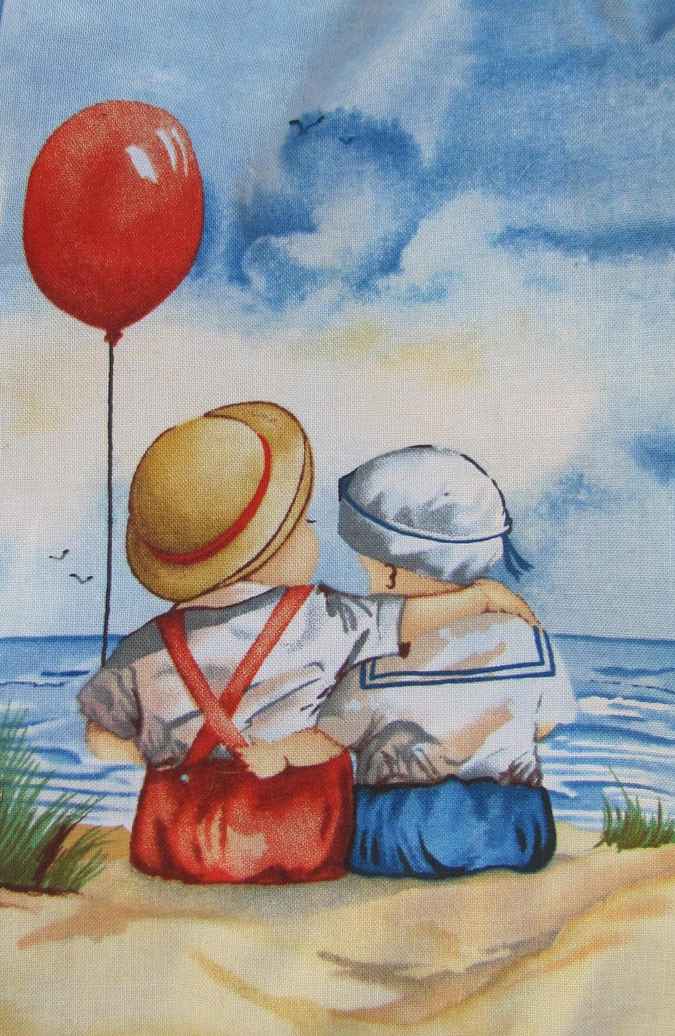 large image of art item: bag &ndash; on the seashore with baloon