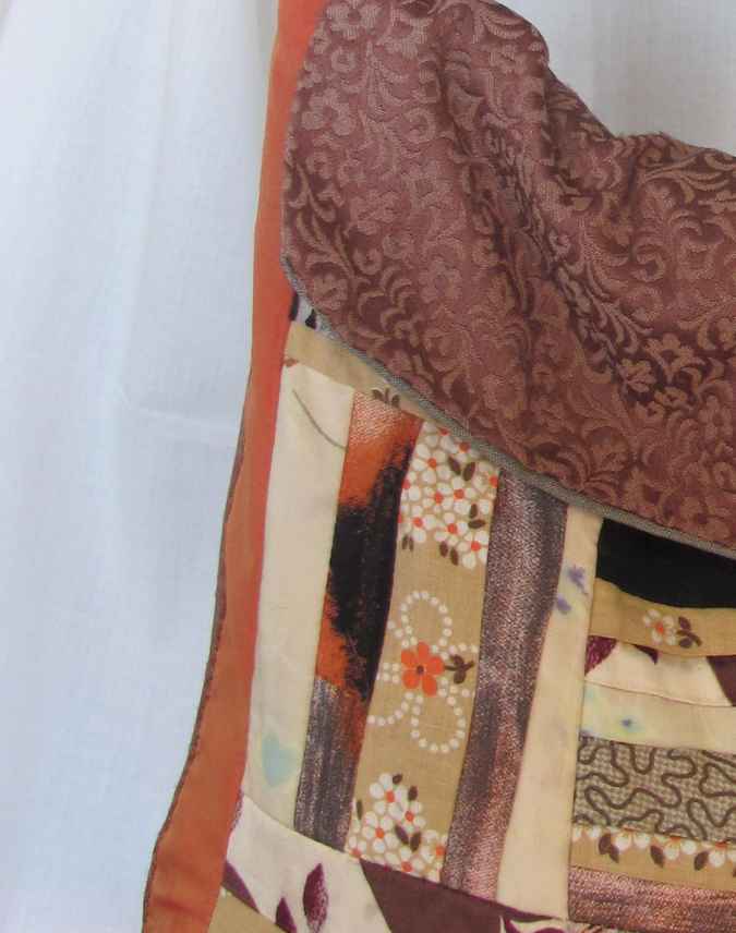 large image of art item: bag &ndash; orange brown