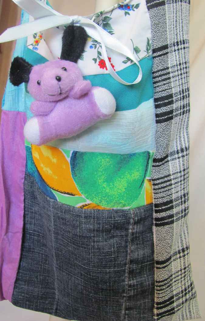 large image of art item: bag &ndash; quiltwork fuzzy bunny