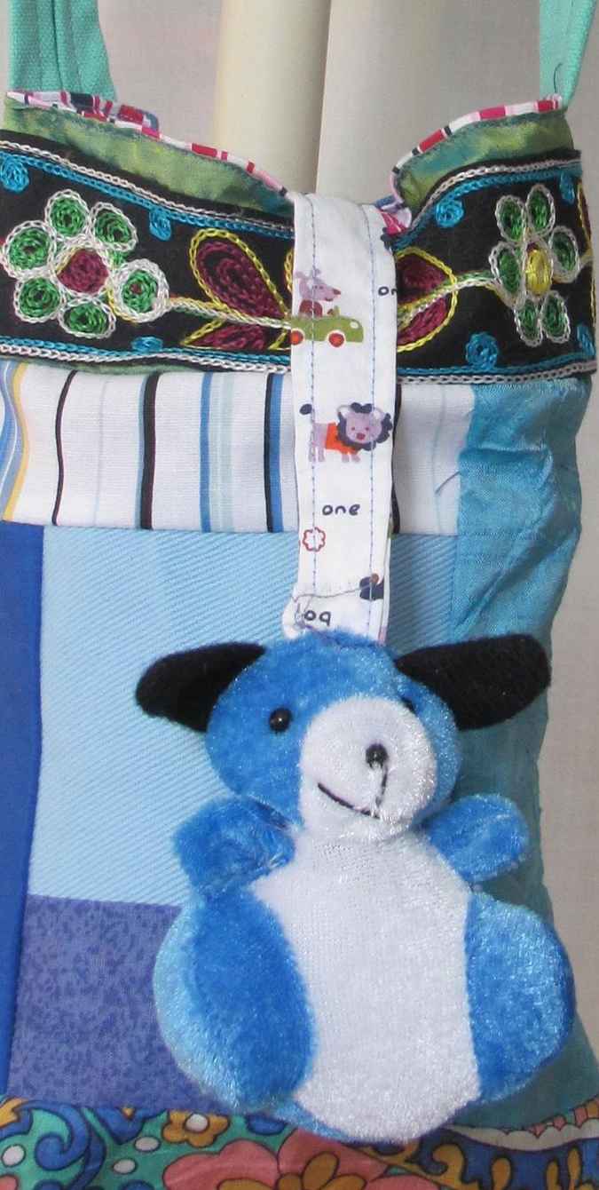 large image of art item: bag &ndash; teddy bear blue